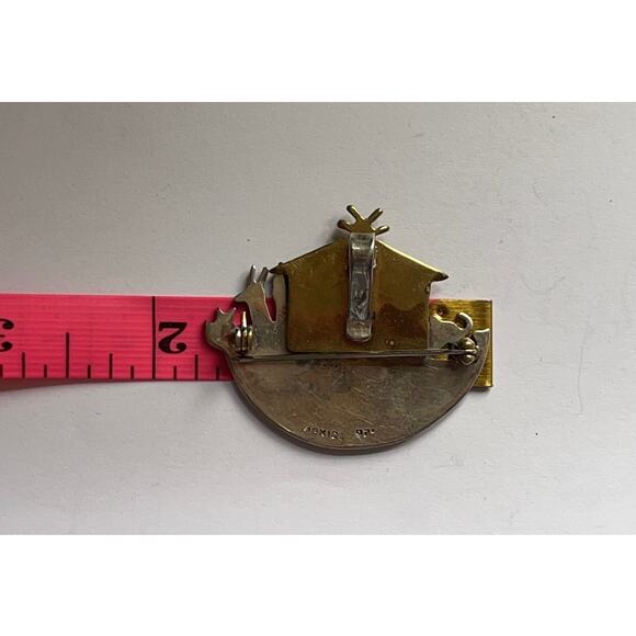 Sterling Silver Noah's Ark Brooch / Pendant - Picture 6 of 7